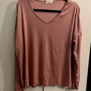 Women's Pink Long Sleeve and pants sleepwear